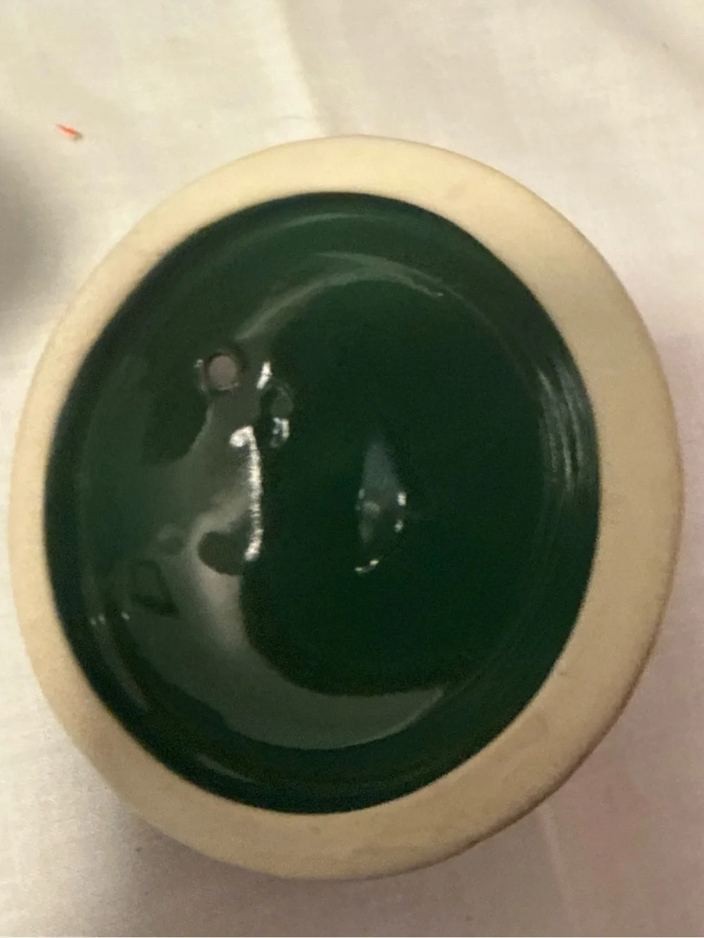 Williams Sonoma Dark Green Ceramic Teapot with Removable Infuser